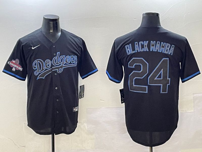 Men Los Angeles Dodgers #24 Black Mamba Black Classic Edition 2025 Nike MLB Jersey style 15